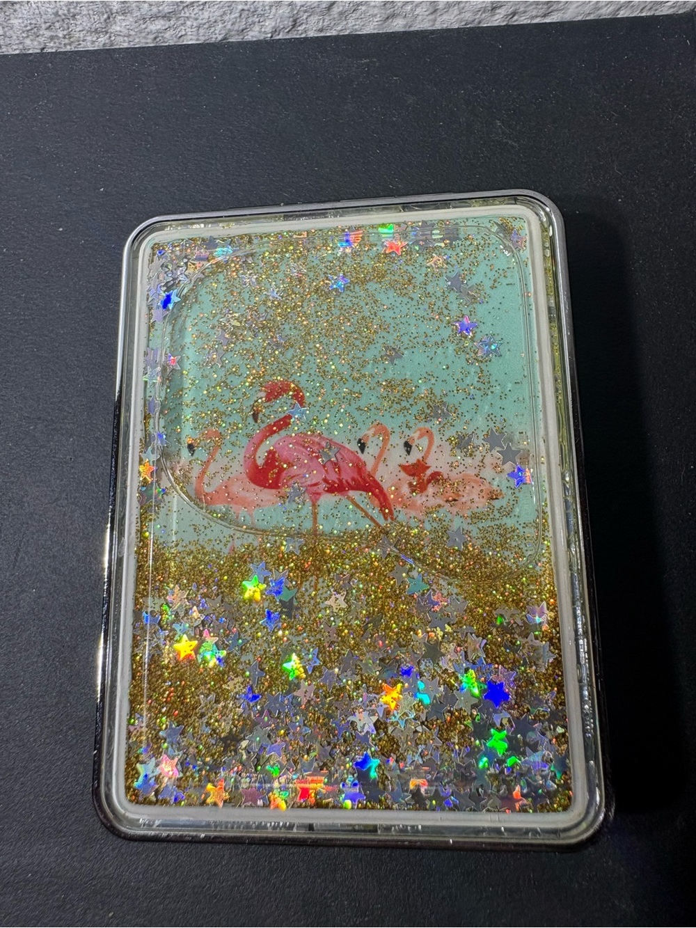 Glitter Flamingo Duo Mirror